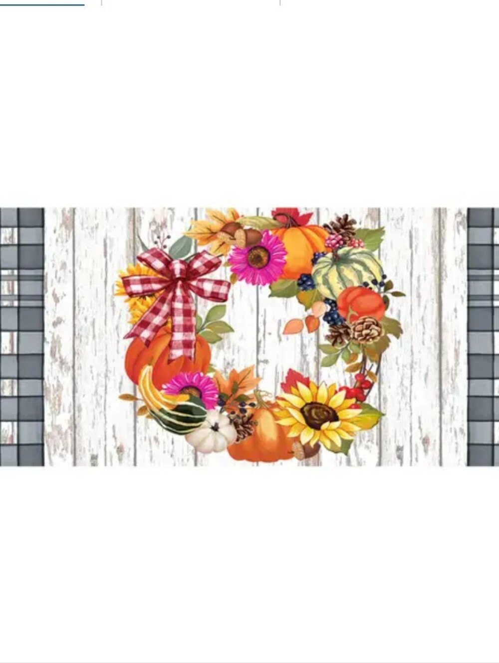 Sassafras Switch Mat Rug Insert Fall Wreath New Autumn Leaves Welcome Mat